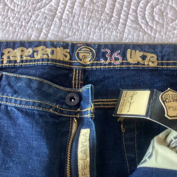 NWT Y2K Vintage Pepe London Jeans Women's US Size 36x32 Flare Layla Style Bootcu - Picture 8 of 16
